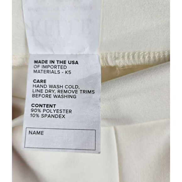 Kelle Leggings Size Small Adult Ivory Color Dancer Pants Slit Front - Picture 5 of 7